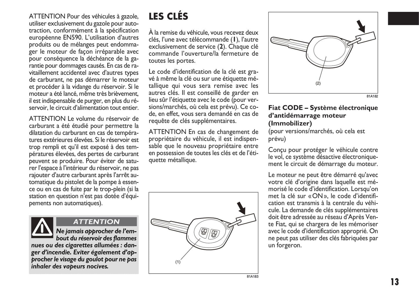 2013-2014 Fiat Sedici Gebruikershandleiding | Frans