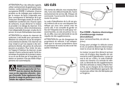 2013-2014 Fiat Sedici Gebruikershandleiding | Frans