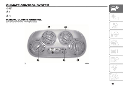 2014-2015 Fiat 500 Gebruikershandleiding | Engels