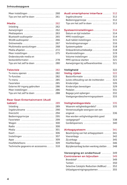 2015-2017 Audi A4 Limousine/A4 Avant Owner's Manual | Dutch