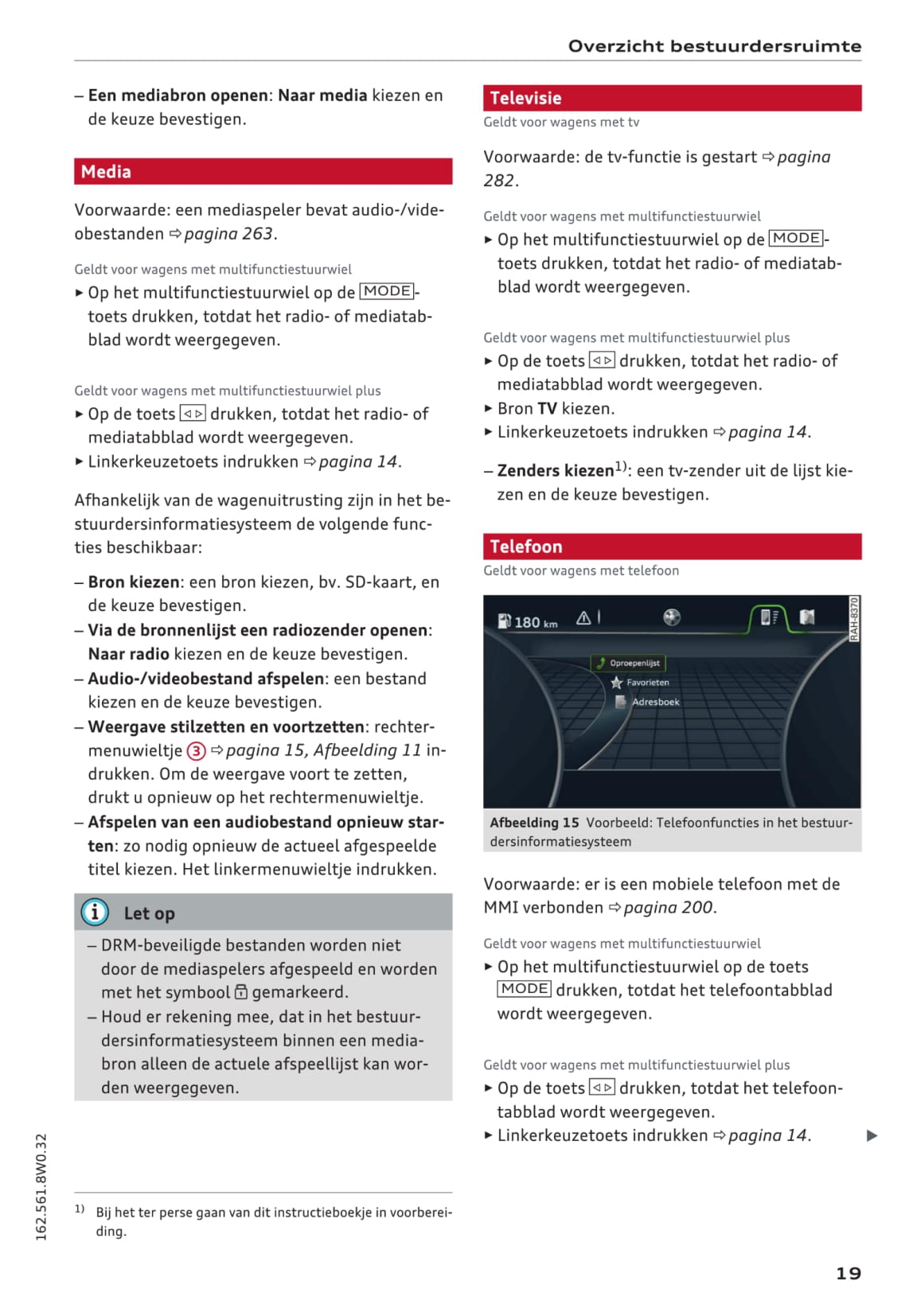 2015-2017 Audi A4 Limousine/A4 Avant Owner's Manual | Dutch