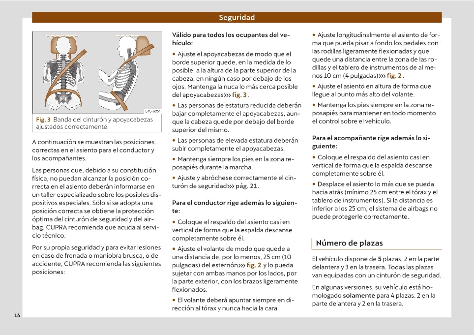 2021-2022 Cupra Ateca Owner's Manual | Spanish