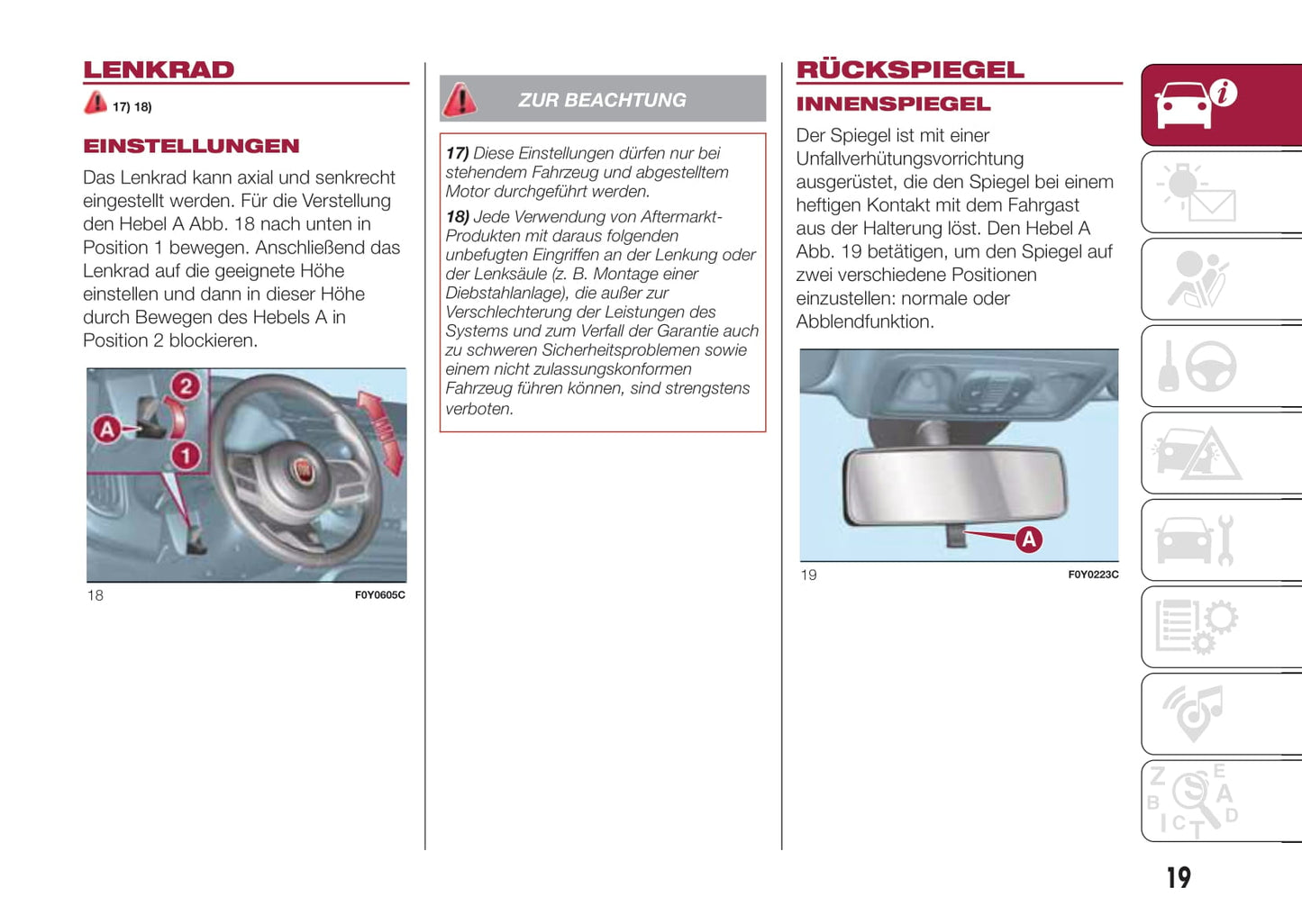 2017-2018 Fiat 500L Gebruikershandleiding | Duits