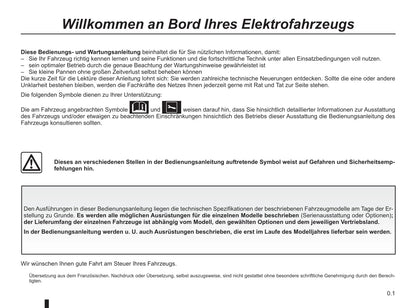 2018-2019 Renault Zoe Bedienungsanleitung | Deutsch