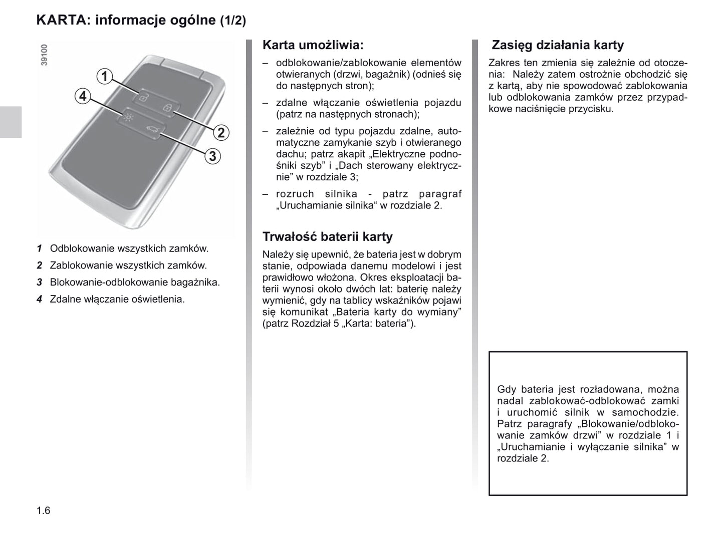 2019-2020 Renault Kadjar Owner's Manual | Polish