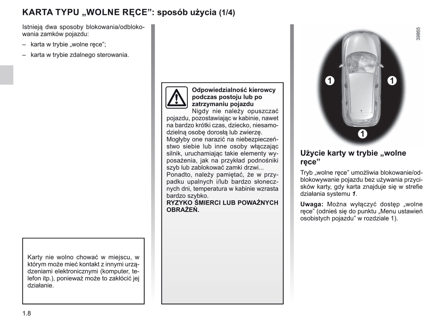 2019-2020 Renault Kadjar Owner's Manual | Polish