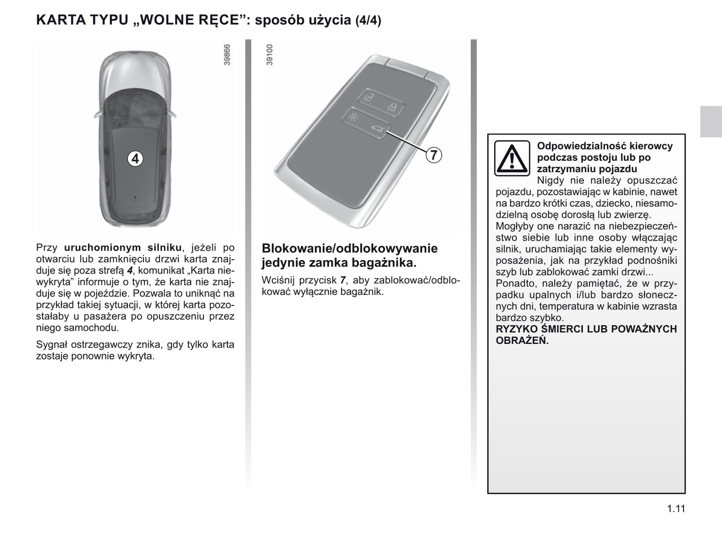 2019-2020 Renault Kadjar Owner's Manual | Polish