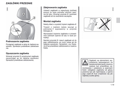 2019-2020 Renault Kadjar Owner's Manual | Polish