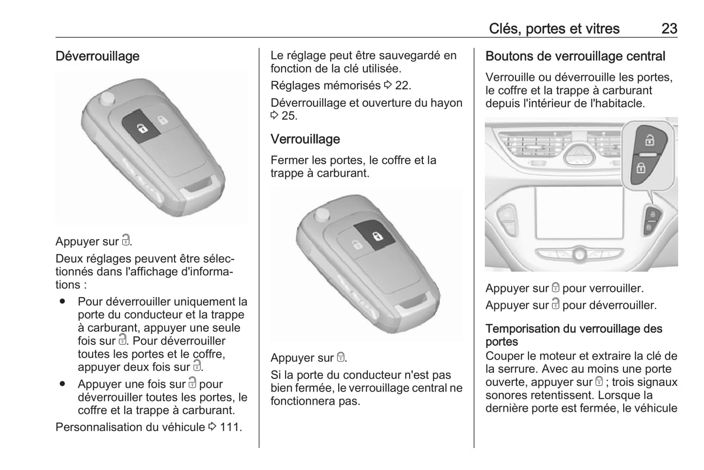 2018-2019 Opel Corsa Manuel du propriétaire | Français