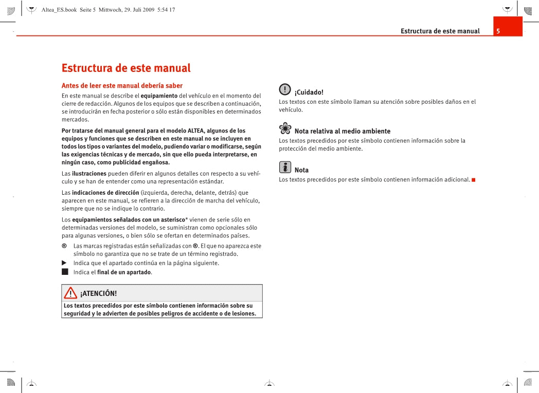 Seat Media System 2.0 Manual de Instrucciones 2004 - 2009