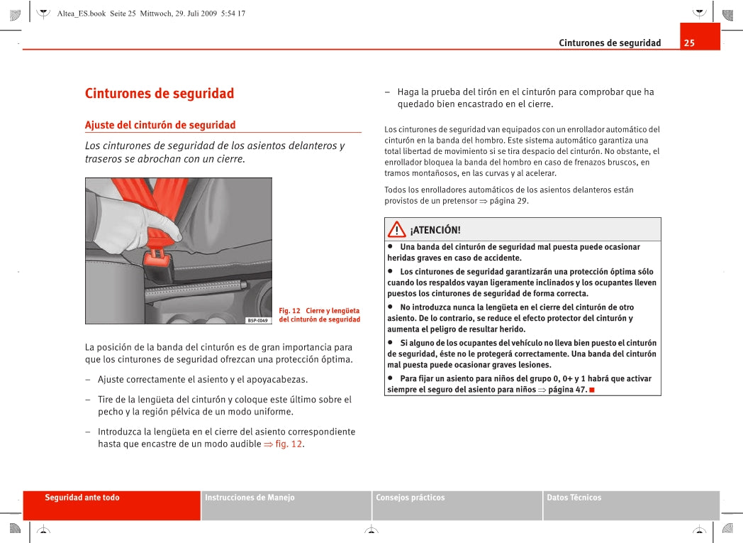 Seat Media System 2.0 Manual de Instrucciones 2004 - 2009