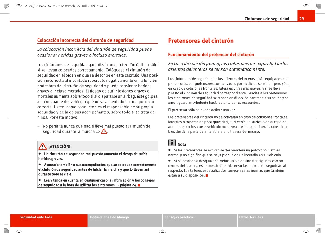 Seat Media System 2.0 Manual de Instrucciones 2004 - 2009