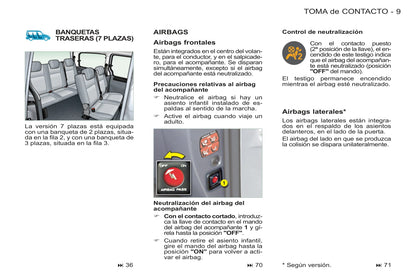 2011-2012 Peugeot Partner Origin Gebruikershandleiding | Spaans