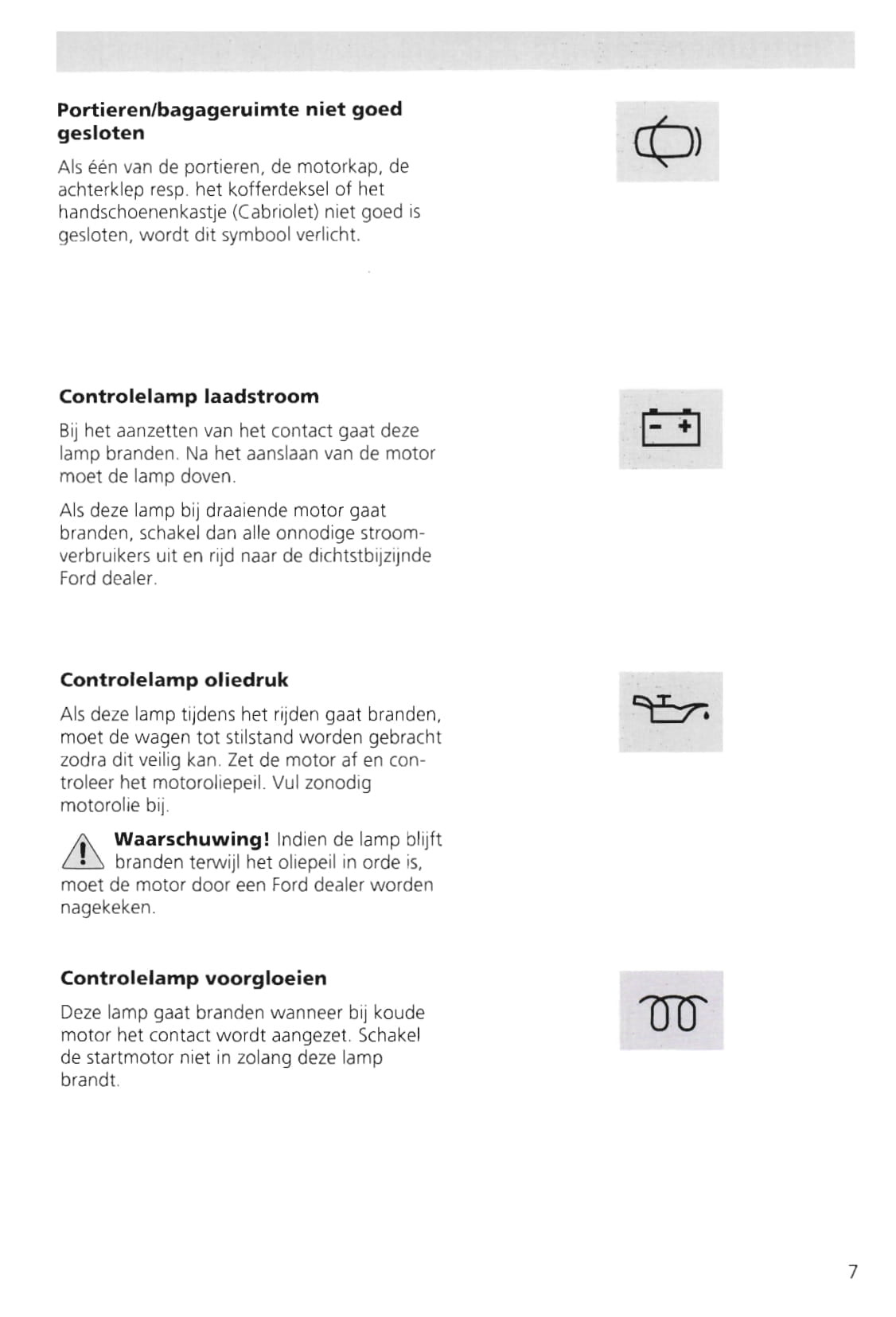 1995-2000 Ford Escort Gebruikershandleiding | Nederlands