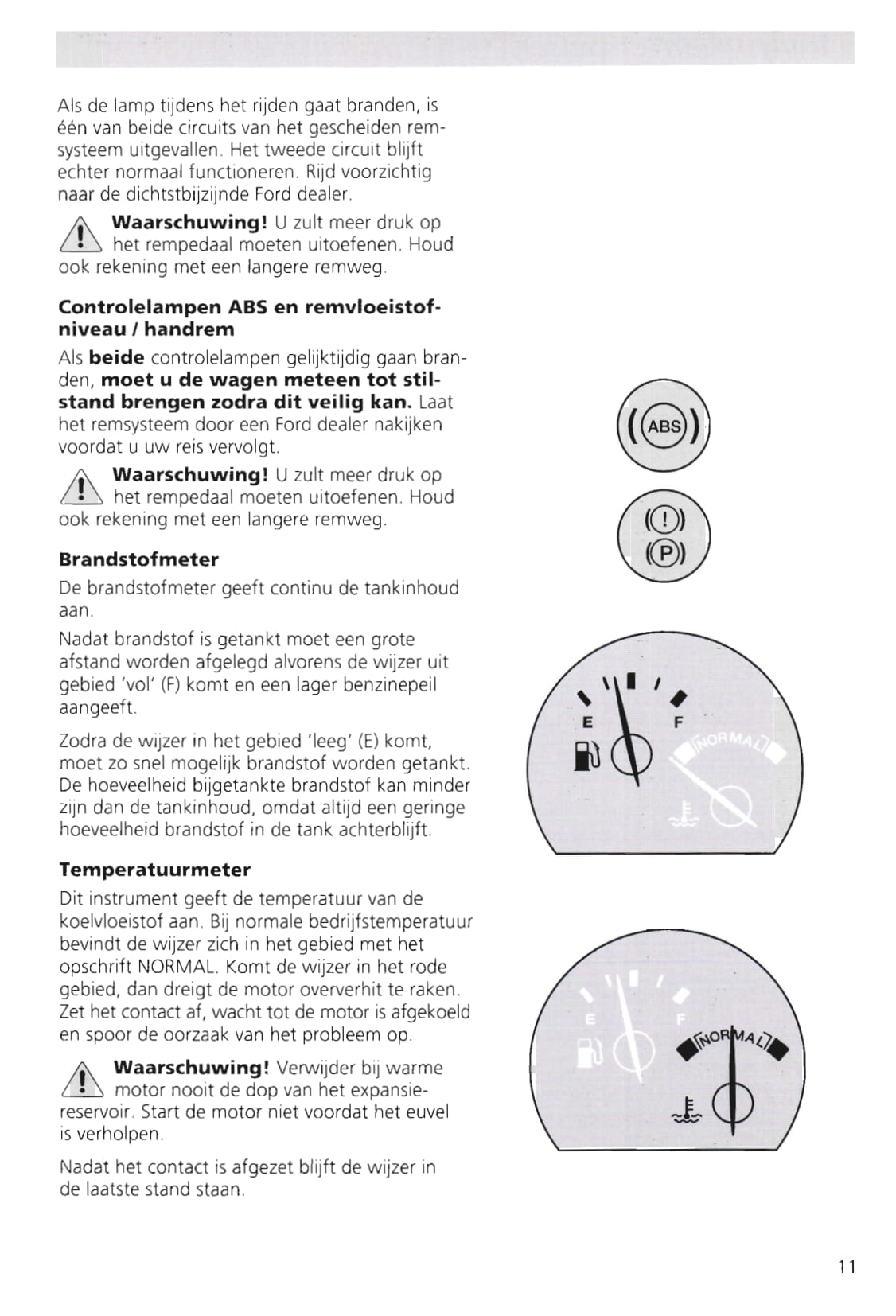 1995-2000 Ford Escort Gebruikershandleiding | Nederlands