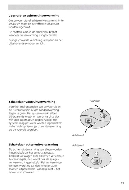 1995-2000 Ford Escort Gebruikershandleiding | Nederlands