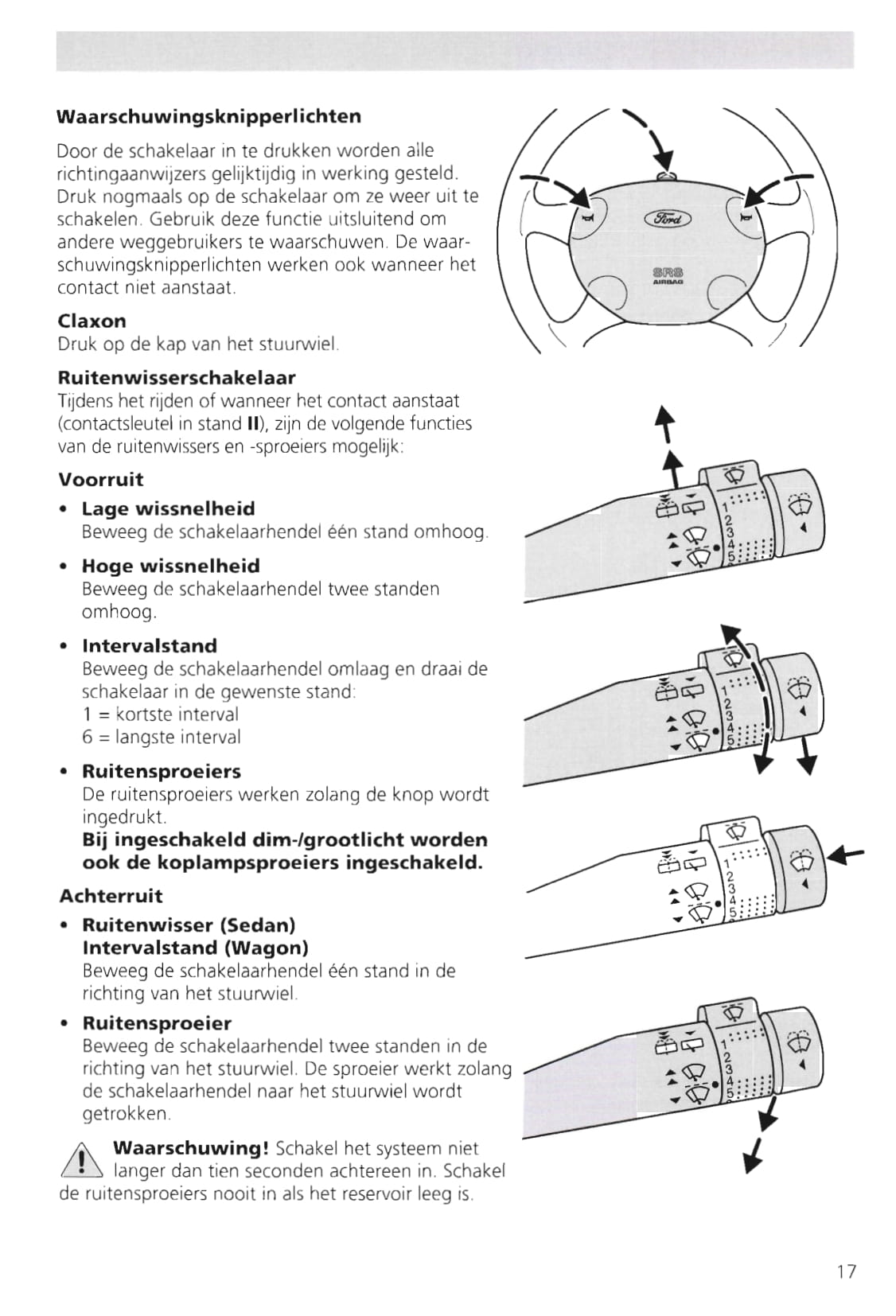 1995-2000 Ford Escort Gebruikershandleiding | Nederlands