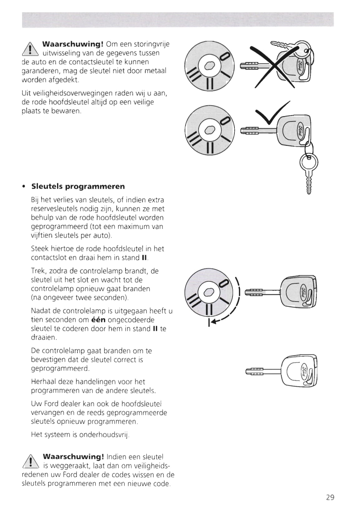 1995-2000 Ford Escort Gebruikershandleiding | Nederlands