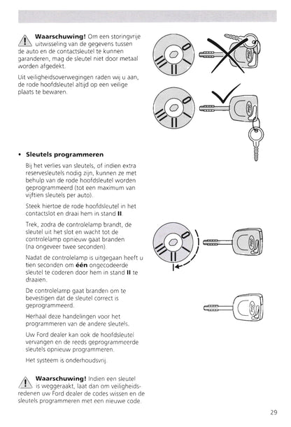 1995-2000 Ford Escort Gebruikershandleiding | Nederlands