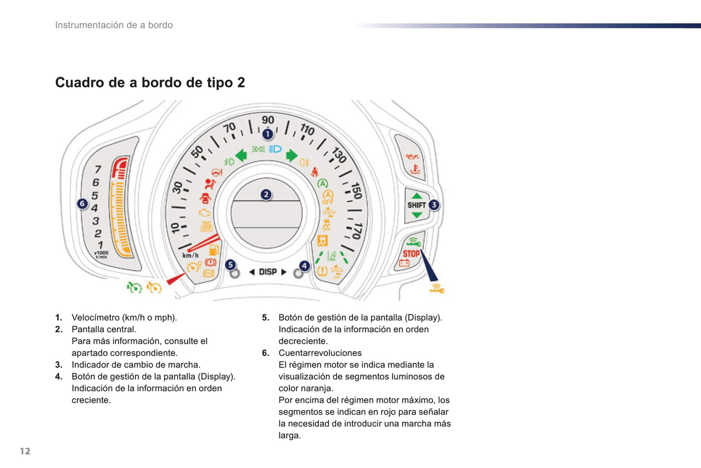 2016-2018 Peugeot 108 Bedienungsanleitung | Spanisch