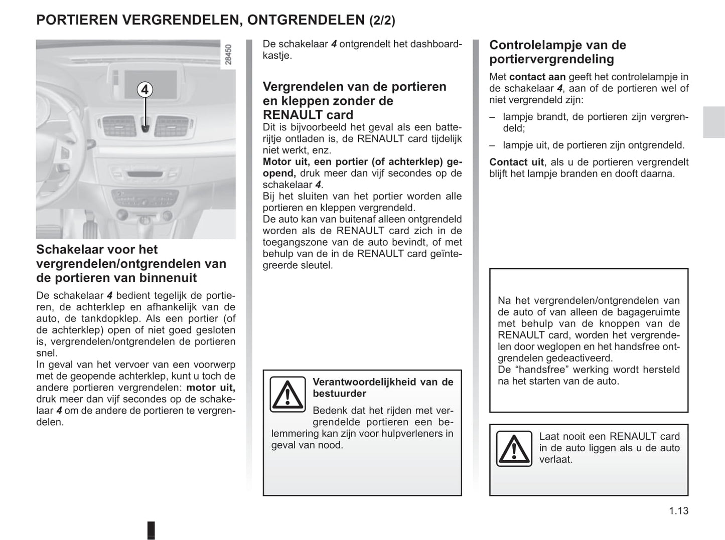 2015-2016 Renault Mégane Coupé Cabriolet/Mégane CC Owner's Manual | Dutch