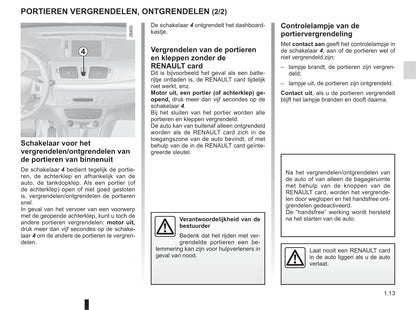 2015-2016 Renault Mégane Coupé Cabriolet/Mégane CC Owner's Manual | Dutch