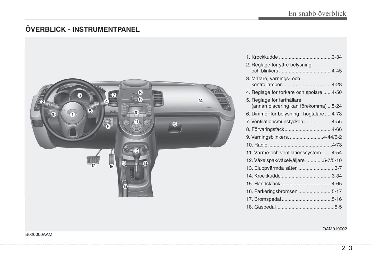 2009-2010 Kia Soul Owner's Manual | Swedish