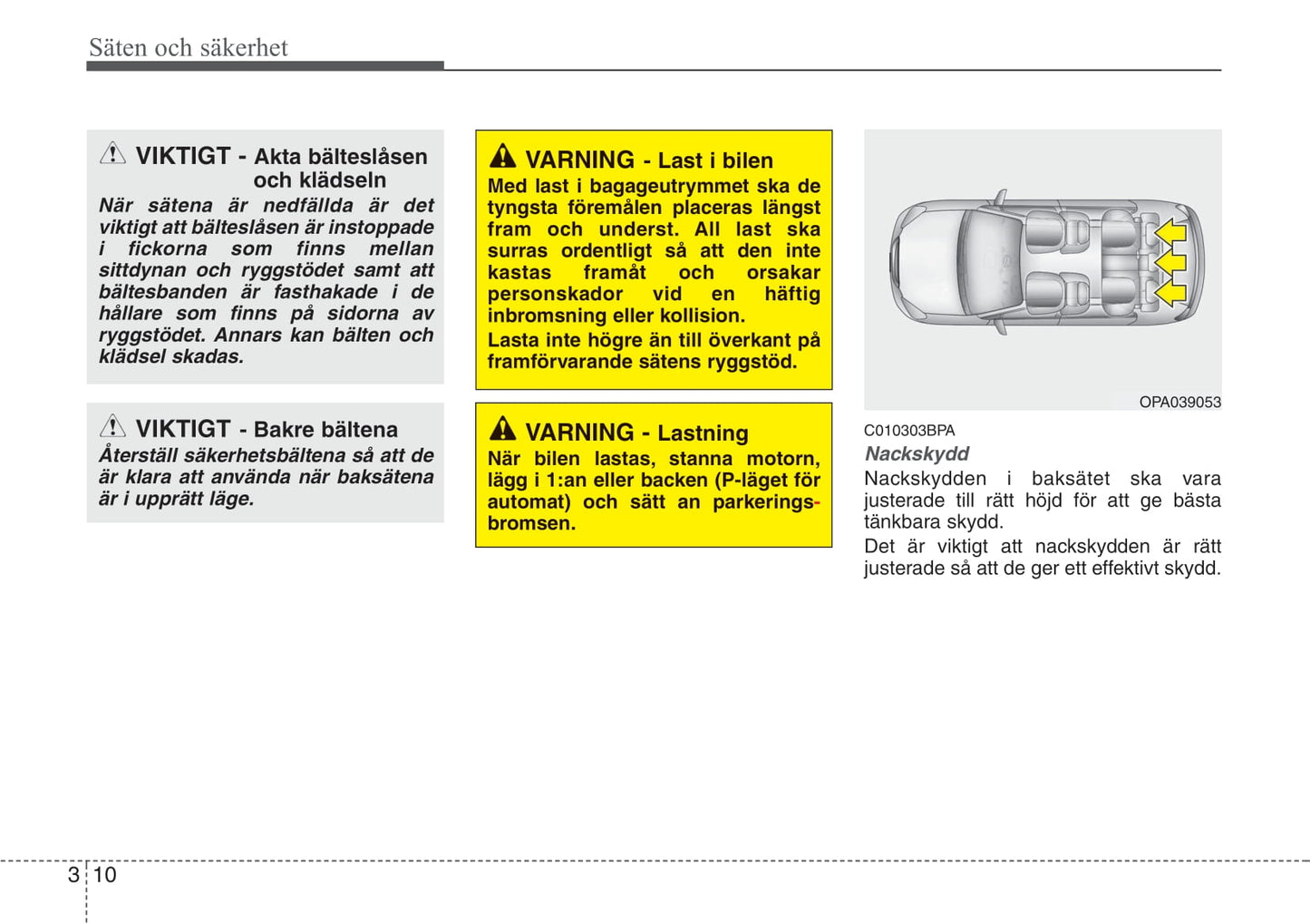 2009-2010 Kia Soul Owner's Manual | Swedish