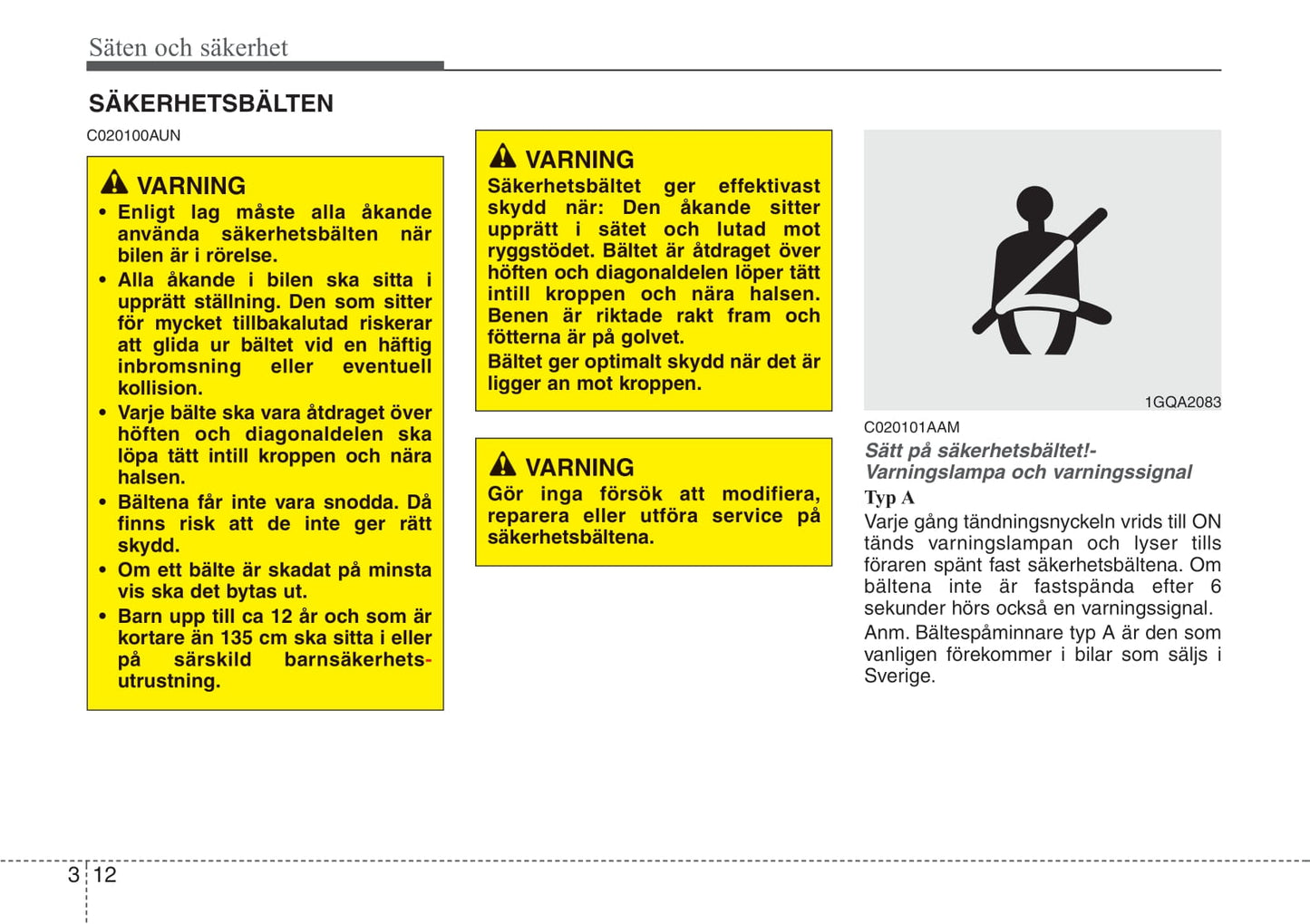 2009-2010 Kia Soul Owner's Manual | Swedish