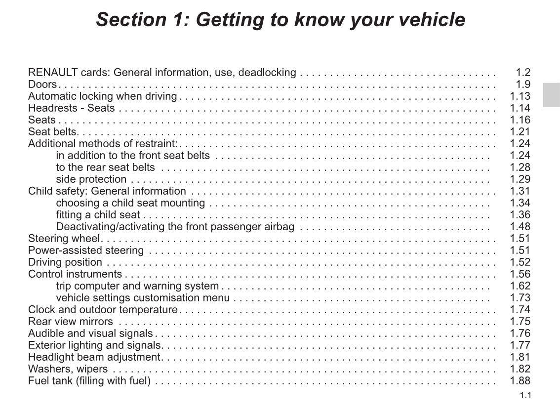 2015-2016 Renault Mégane Owner's Manual | English