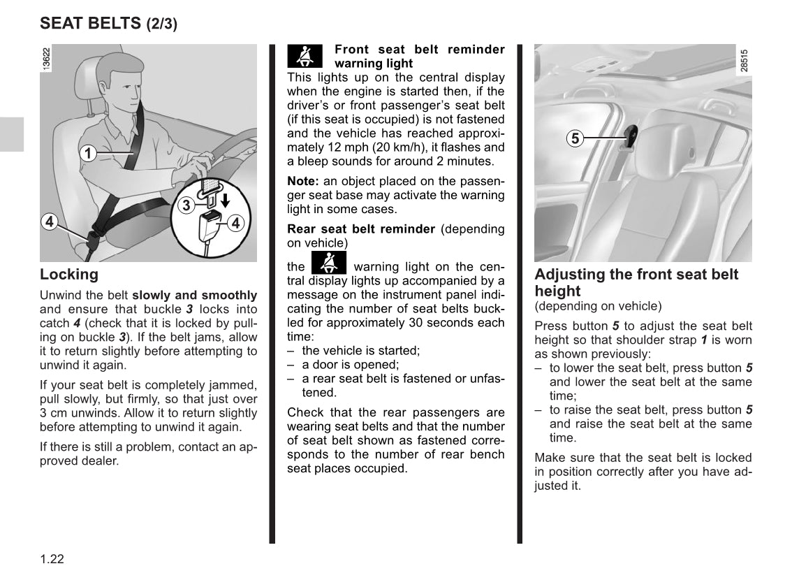 2015-2016 Renault Mégane Owner's Manual | English