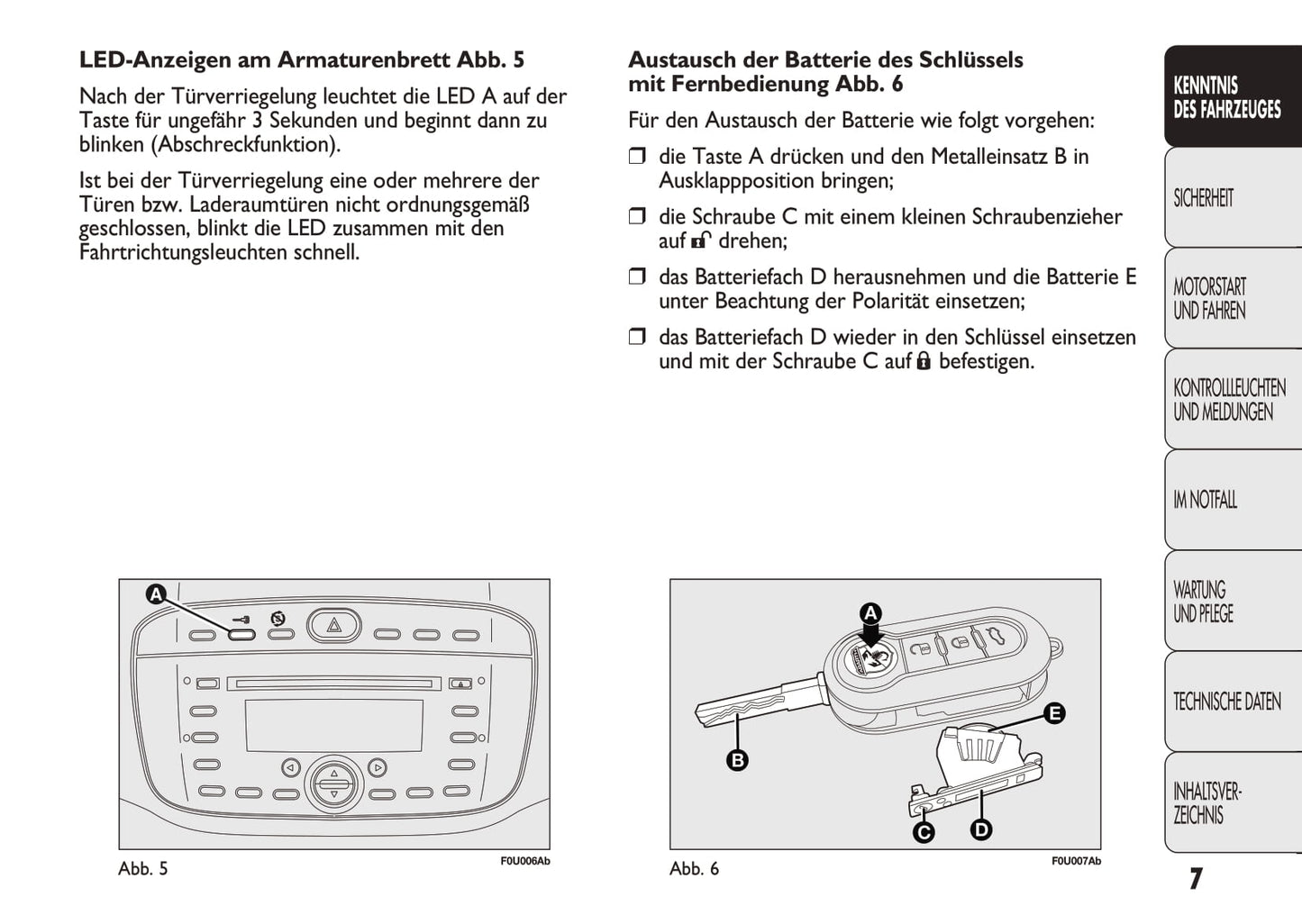 2010-2014 Abarth Punto Evo Owner's Manual | German