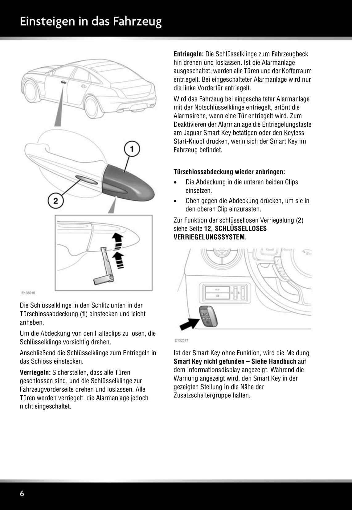 2011-2012 Jaguar XJ Owner's Manual | German