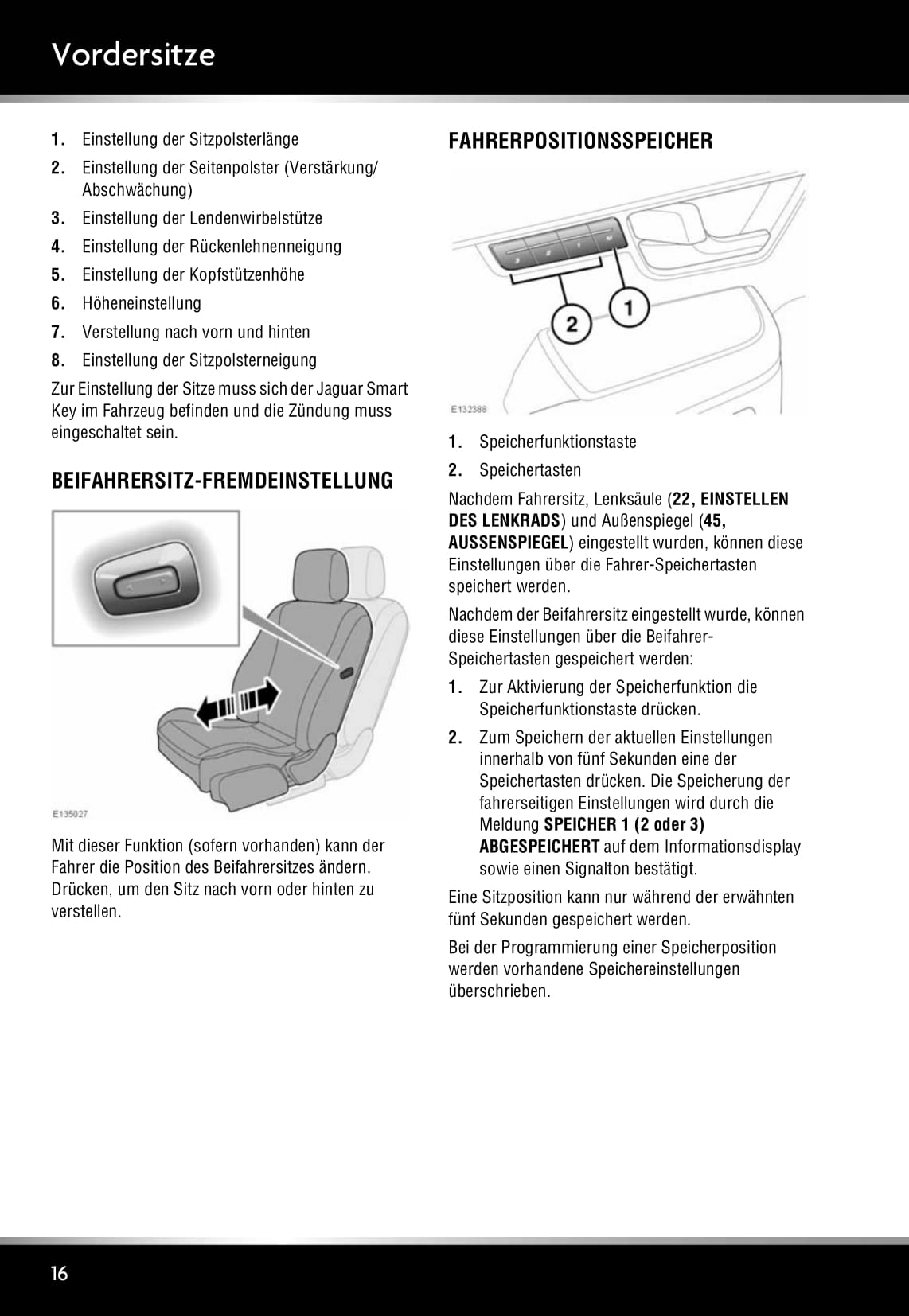 2011-2012 Jaguar XJ Owner's Manual | German