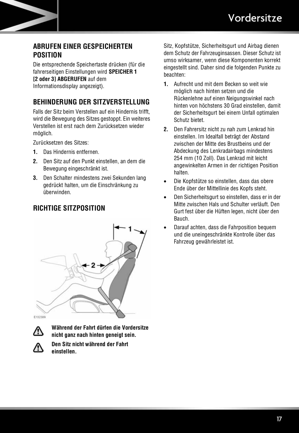 2011-2012 Jaguar XJ Owner's Manual | German