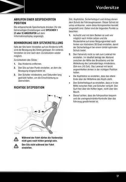 2011-2012 Jaguar XJ Owner's Manual | German