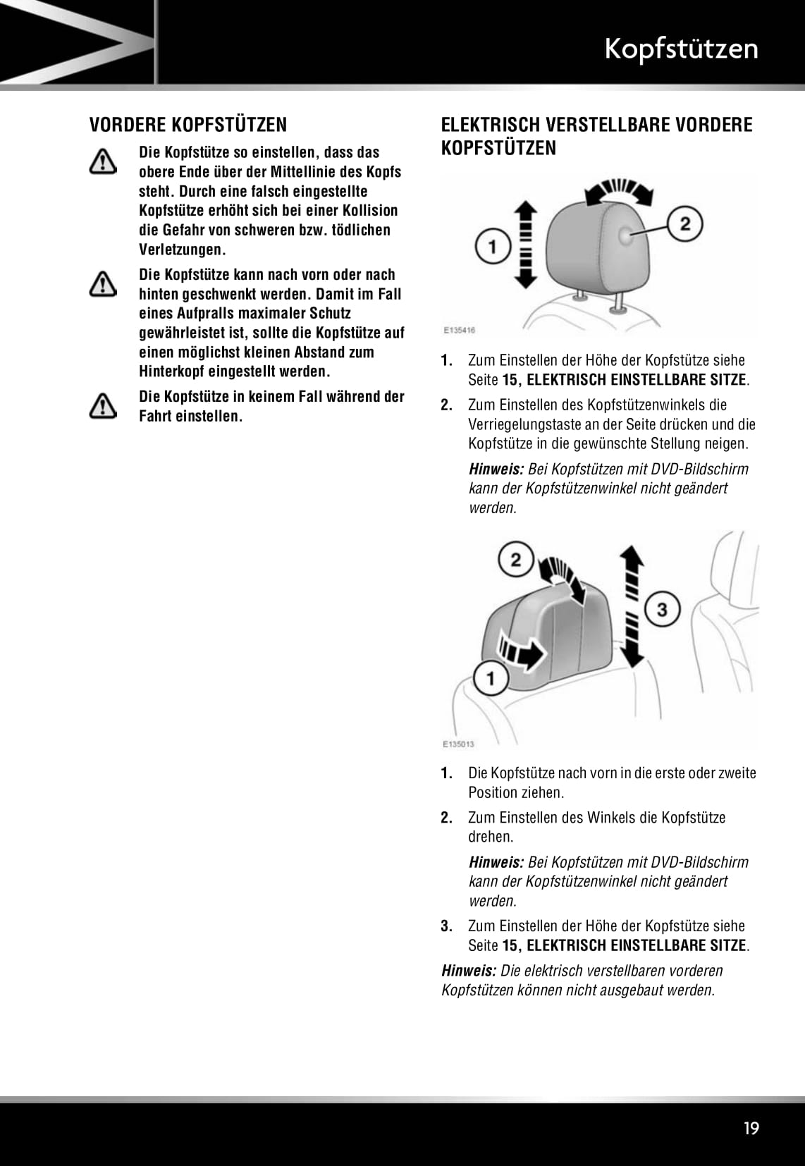 2011-2012 Jaguar XJ Owner's Manual | German