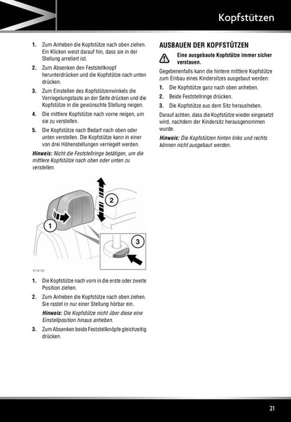 2011-2012 Jaguar XJ Owner's Manual | German