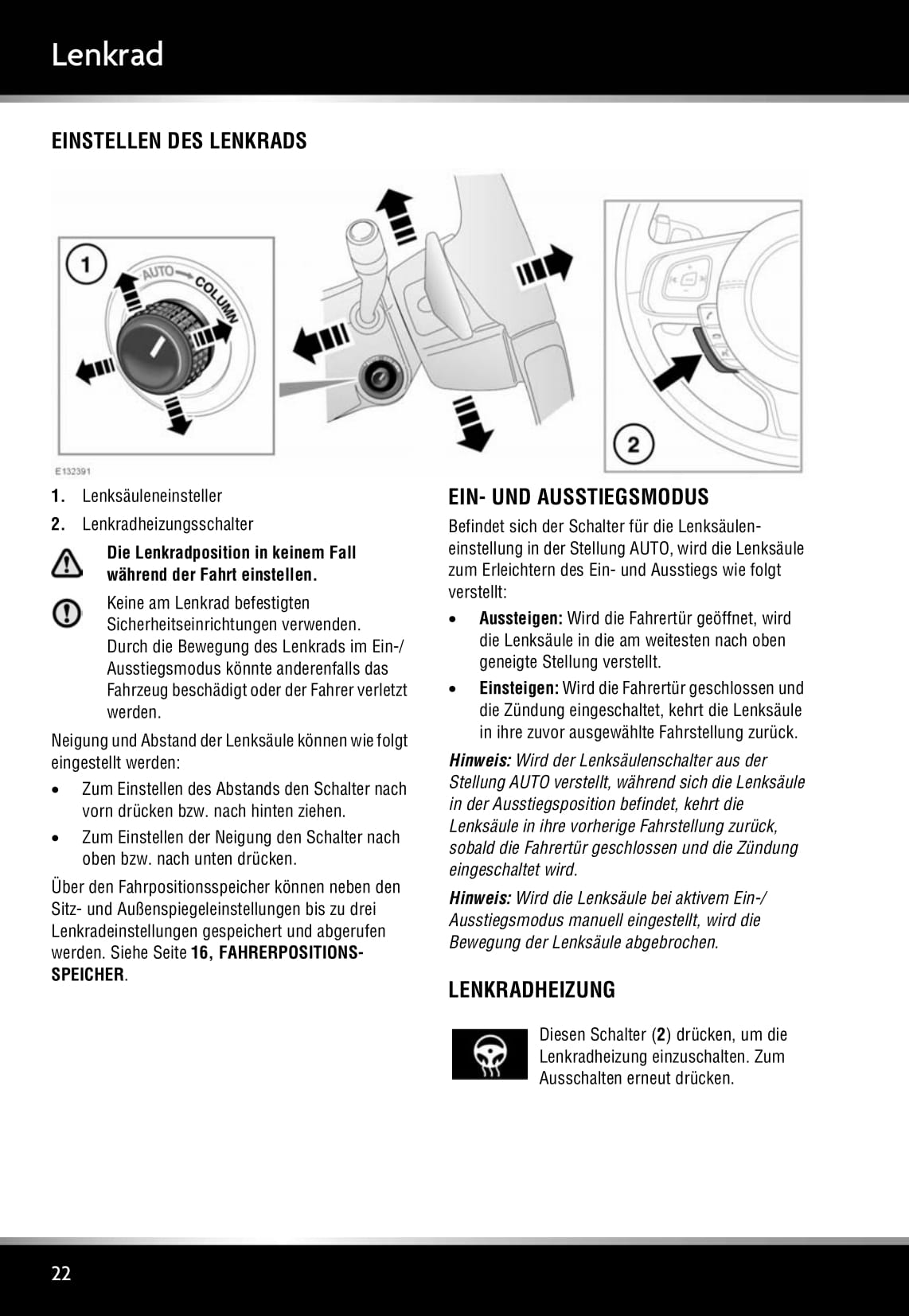 2011-2012 Jaguar XJ Owner's Manual | German