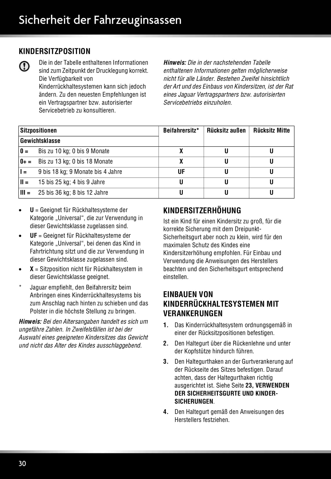 2011-2012 Jaguar XJ Owner's Manual | German