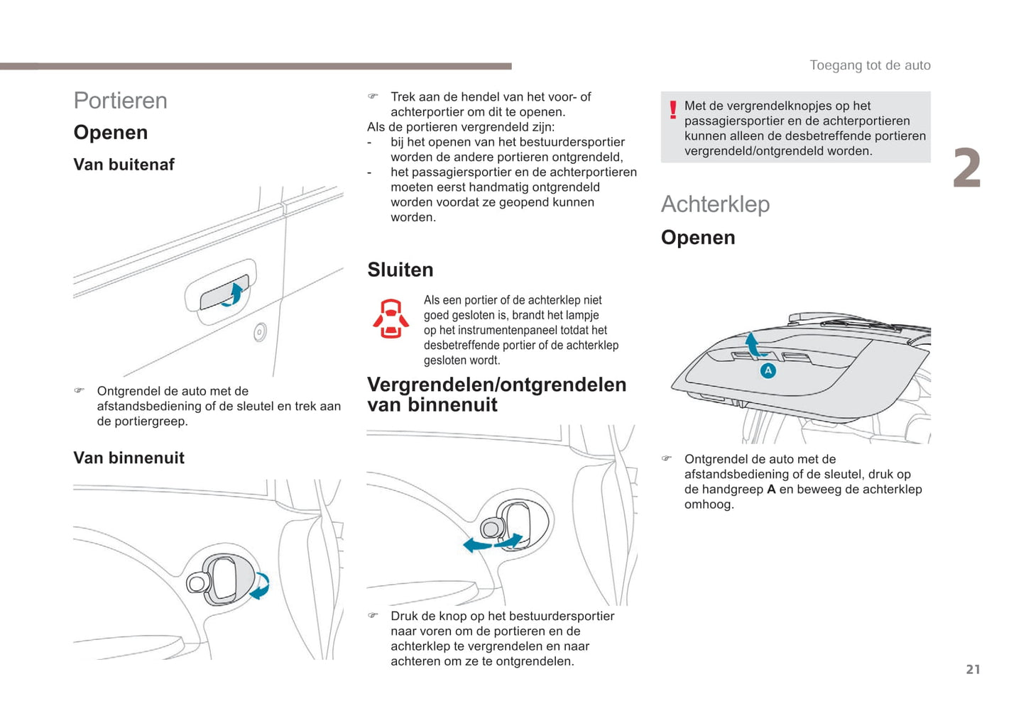 2017-2020 Peugeot Ion Gebruikershandleiding | Nederlands