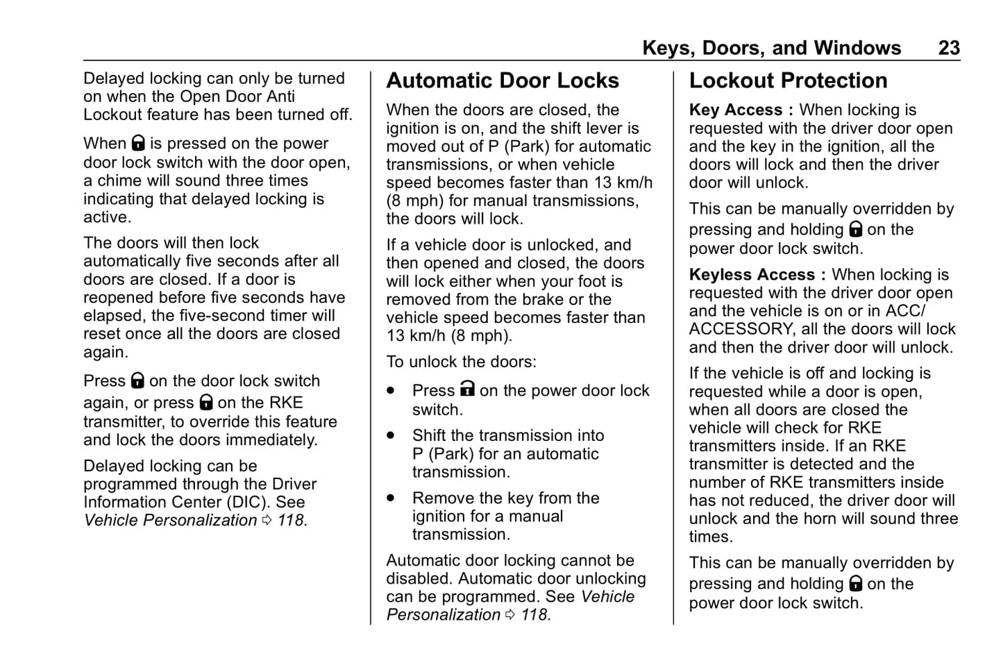 2020 Chevrolet Trax Owner's Manual | English