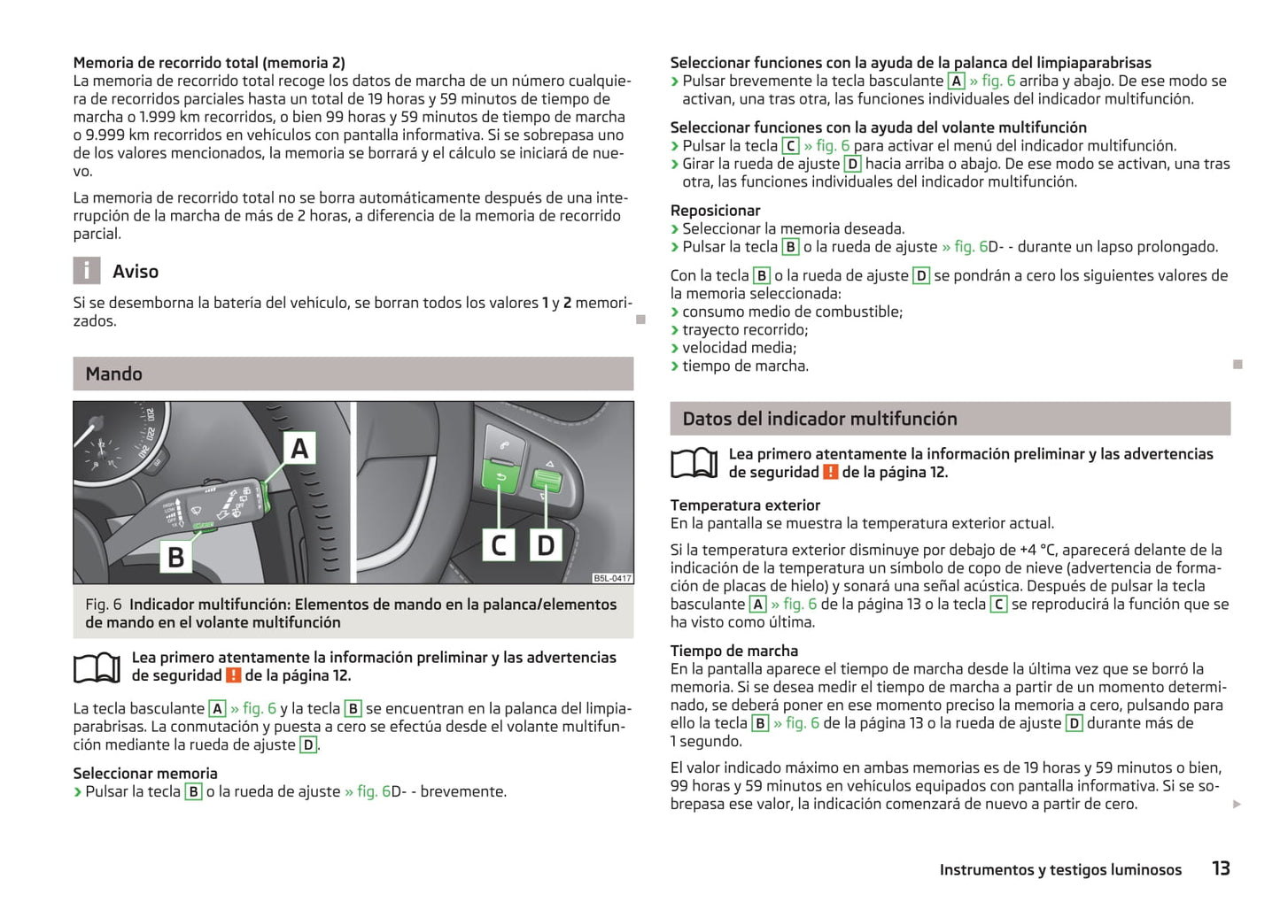 2013-2014 Skoda Yeti Gebruikershandleiding | Spaans