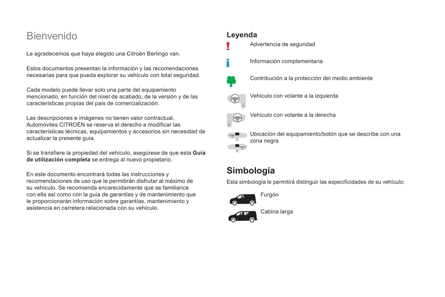 2018-2019 Citroën Berlingo Van Bedienungsanleitung | Spanisch