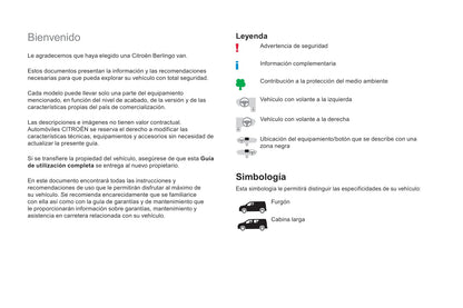 2018-2019 Citroën Berlingo Van Bedienungsanleitung | Spanisch