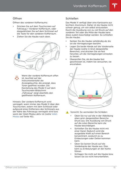 2016-2020 Tesla Model X Owner's Manual | German