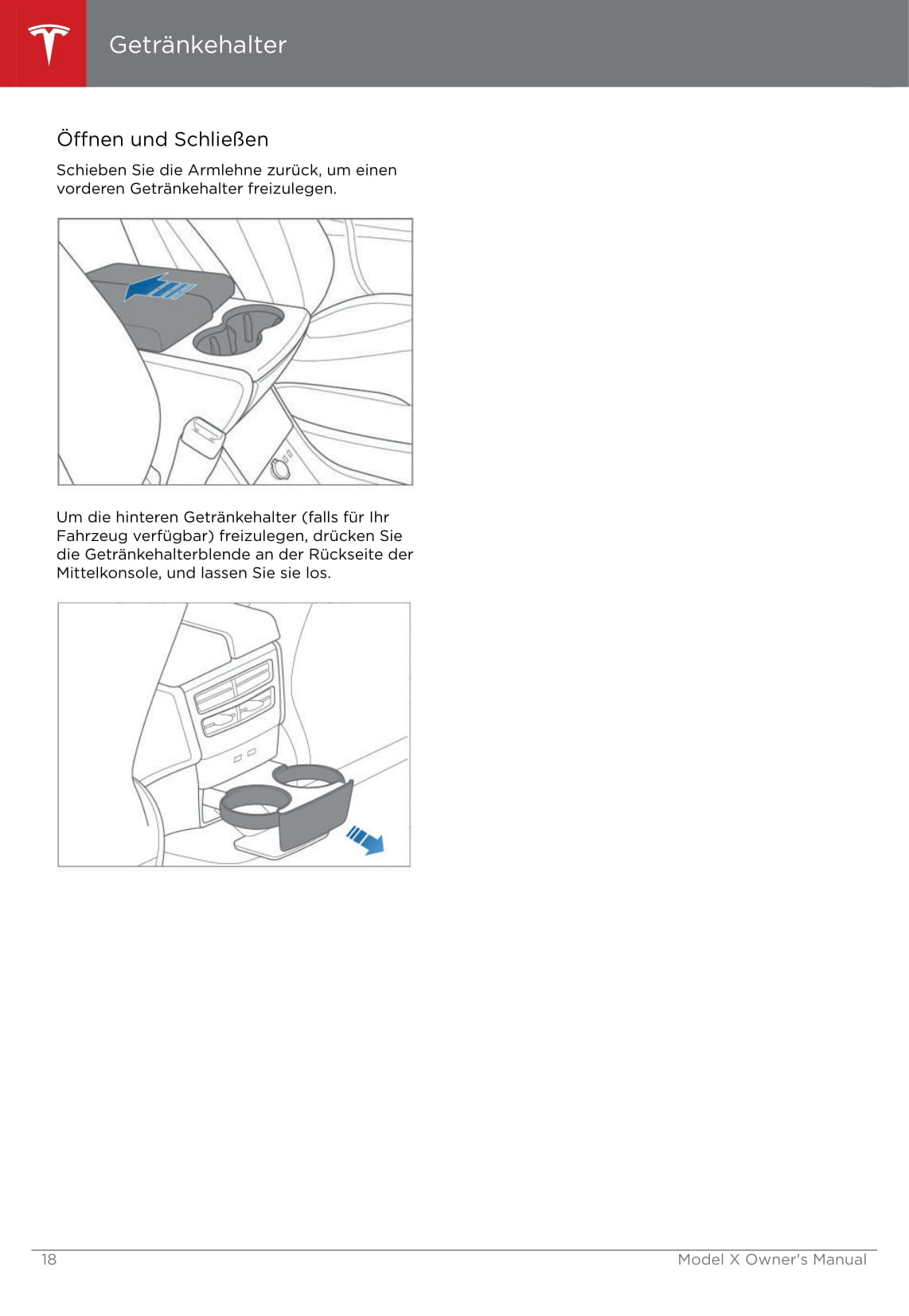 2016-2020 Tesla Model X Owner's Manual | German