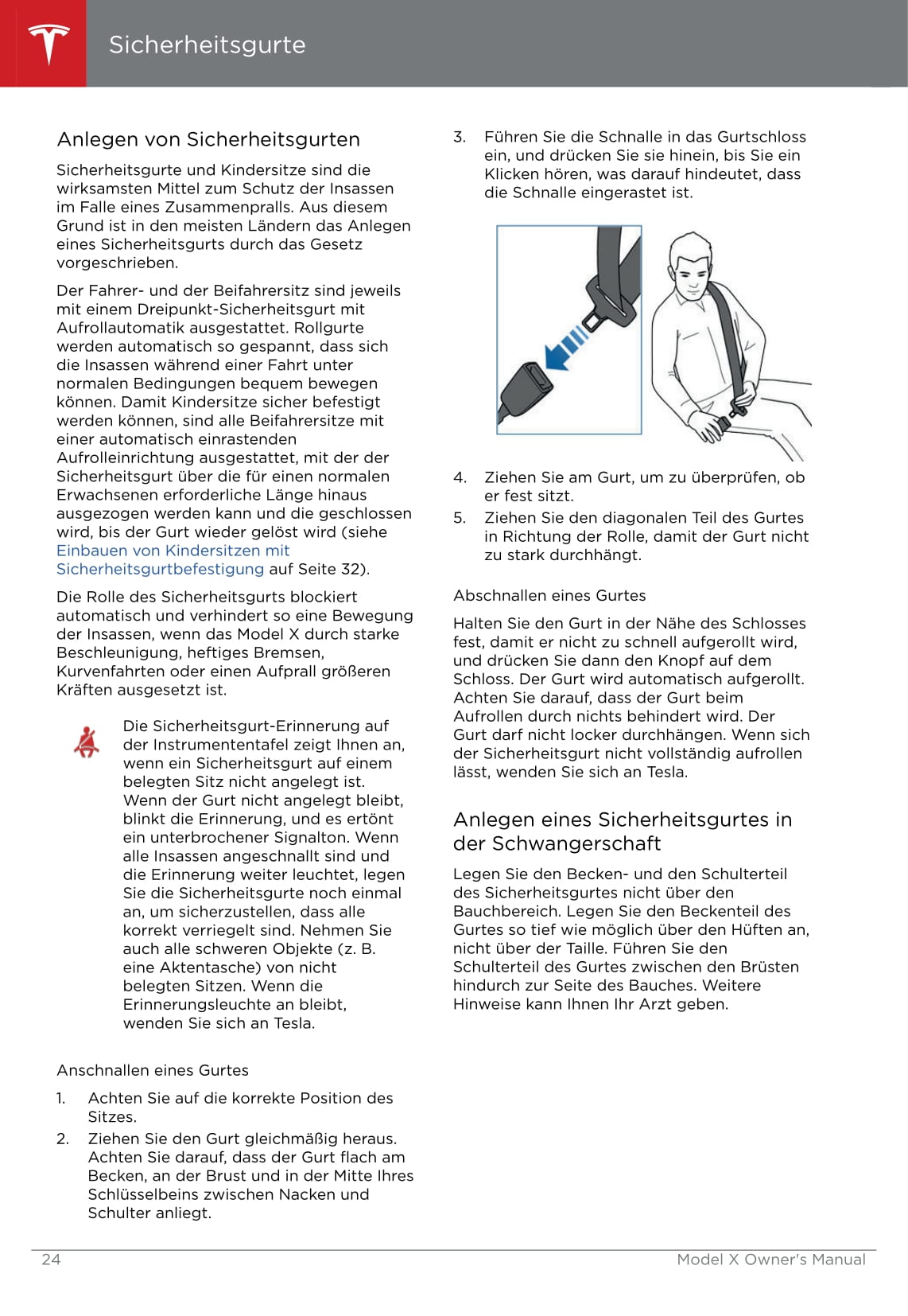 2016-2020 Tesla Model X Owner's Manual | German