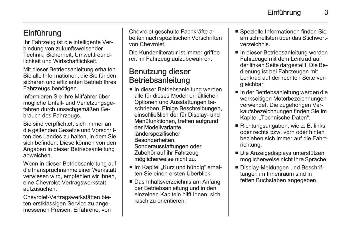 2013-2014 Chevrolet Cruze Owner's Manual | German