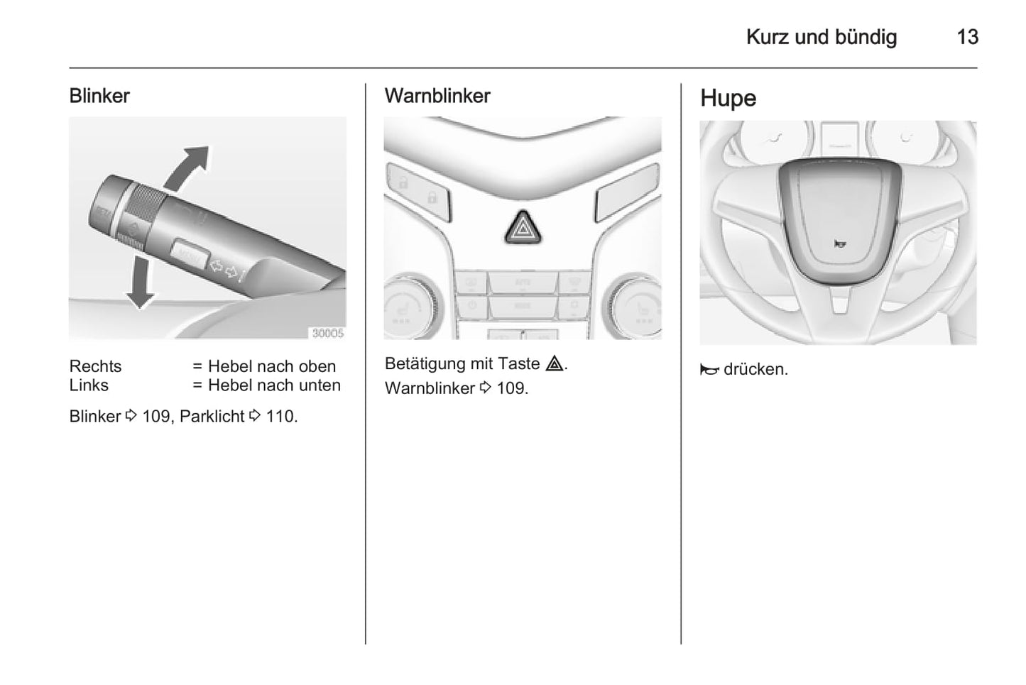 2013-2014 Chevrolet Cruze Owner's Manual | German